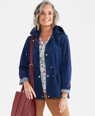 Women's Hooded Anorak by STYLE&CO