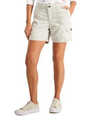 Women's Petite Mid-Rise Comfort-Waist Cargo Shorts, Macy's Exclusive by STYLE&CO Women's Petite Mid-Rise Comfort-Waist Cargo Shorts, Macy's Exclusive by STYLE&CO
