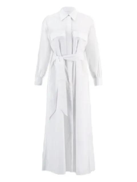 belted shirt dress by SU