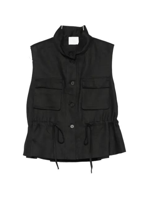 chest-pocket gilet by SU