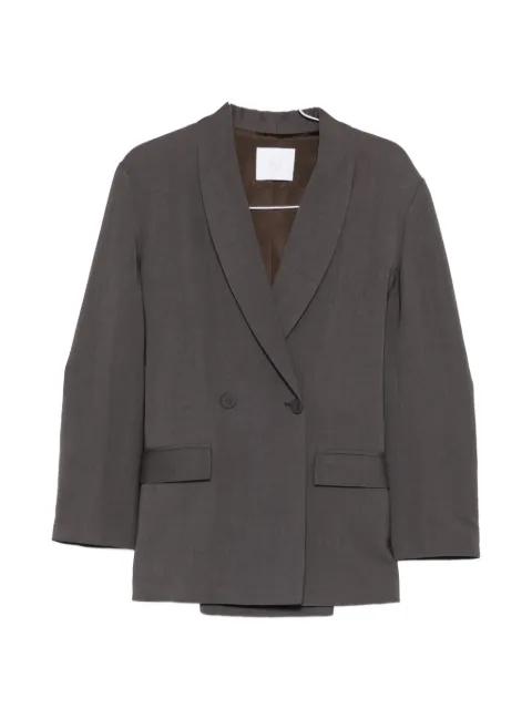 double-breasted lace-up jacket by SU