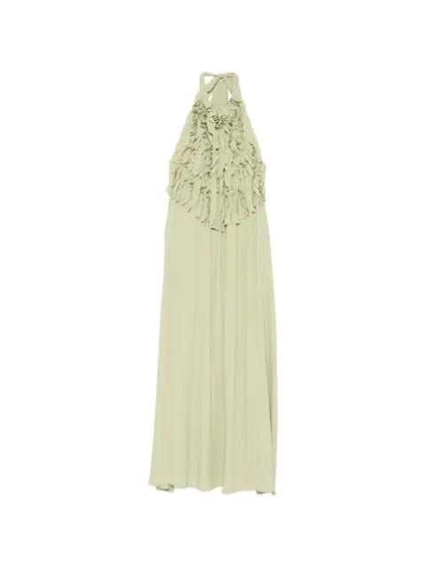 fringed halterneck maxi dress by SU