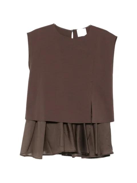 layered ruffled top by SU