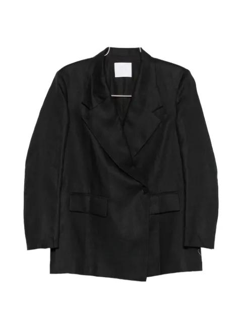 peak-lapel double-breasted blazer by SU