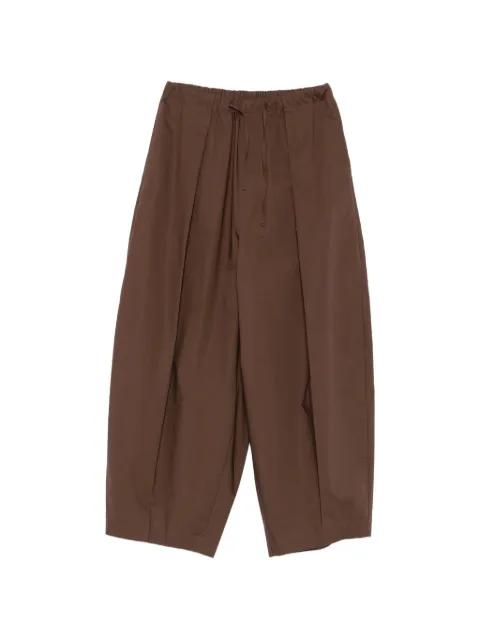 pleated drawstring palazzo pants by SU