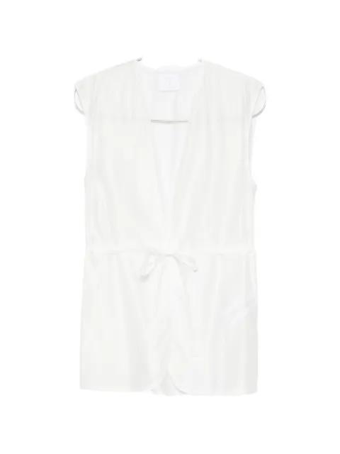 tie-waist blouse by SU