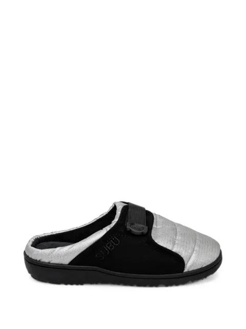 Belt quilted touch-strap slippers by SUBU