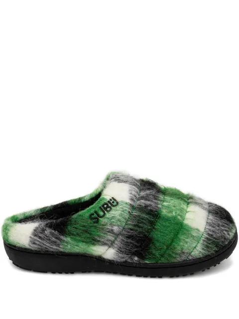plaid slippers by SUBU