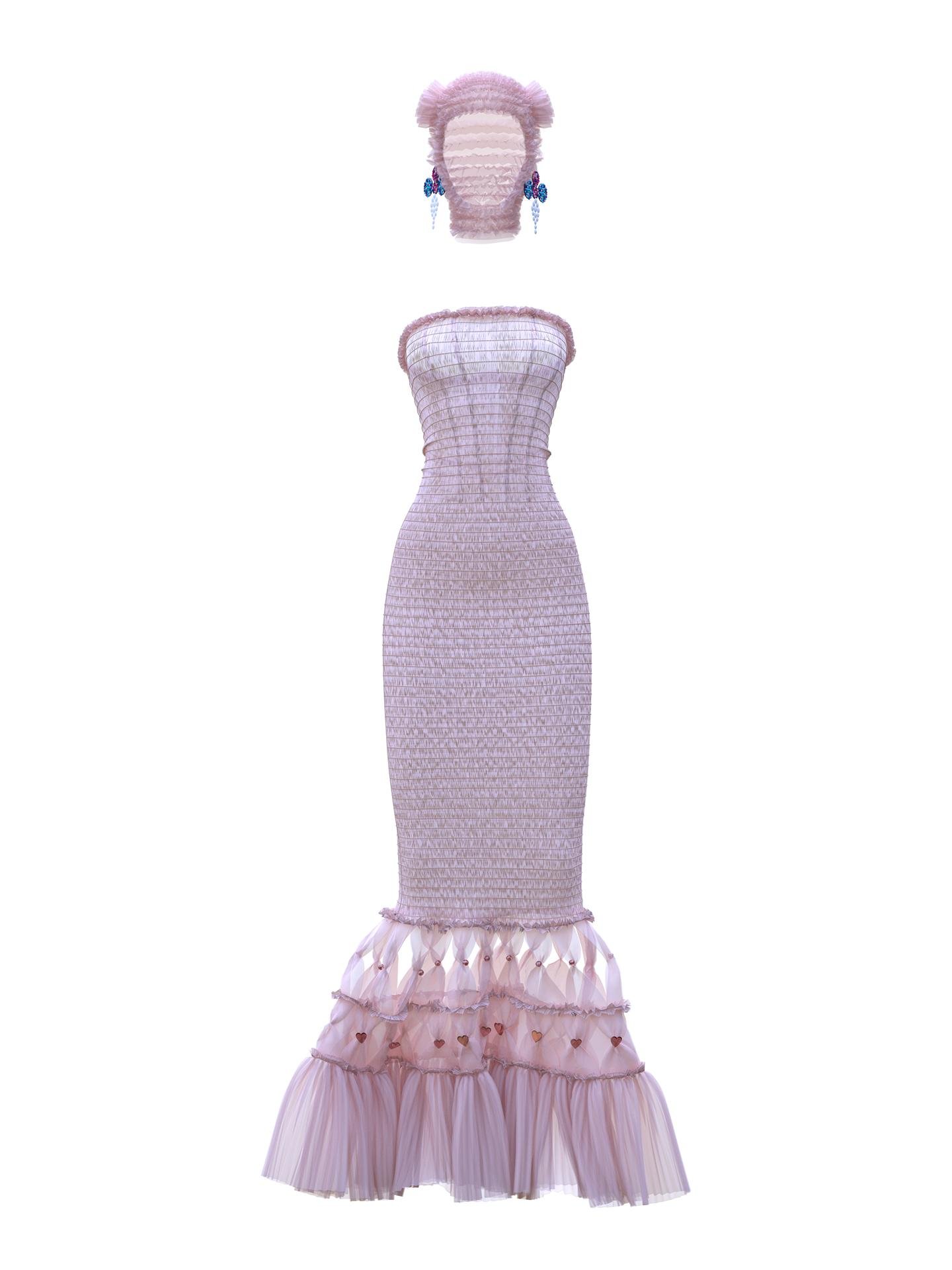 Transparent Tulle Gown by SUDI ETUZ
