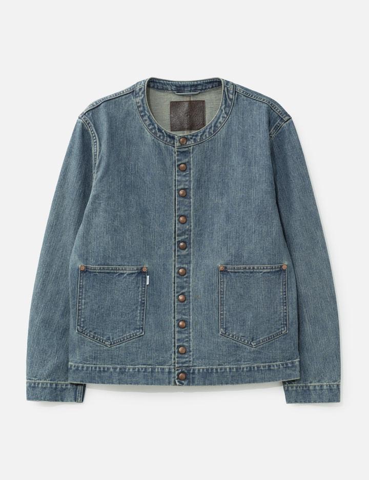 Faded Button Denim Jacket by SUGARHILL