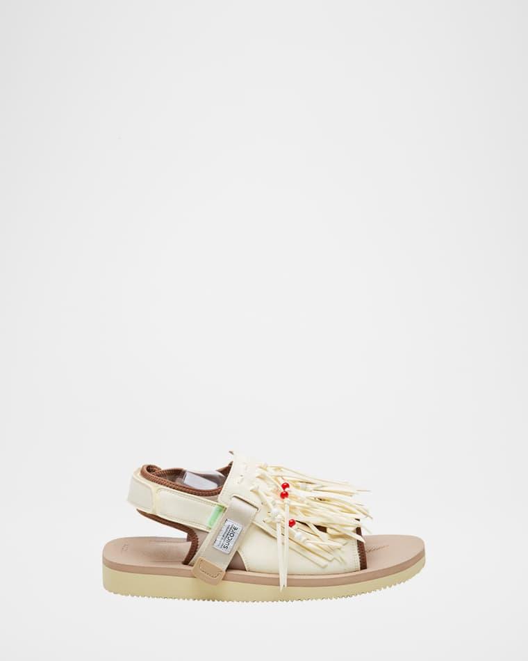 Was 4AB Beaded Tassel Sporty Sandals by SUICOKE Was 4AB Beaded Tassel Sporty Sandals by SUICOKE