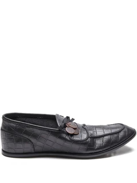 coin-embellished loafers by SUICOKE