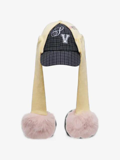 Alumni Cardigan check-pattern cap by SULTRY VIRGIN