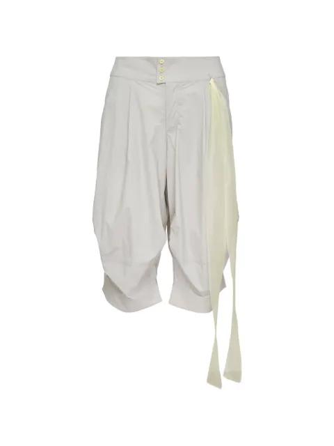 button fastening capri shorts by SULTRY VIRGIN