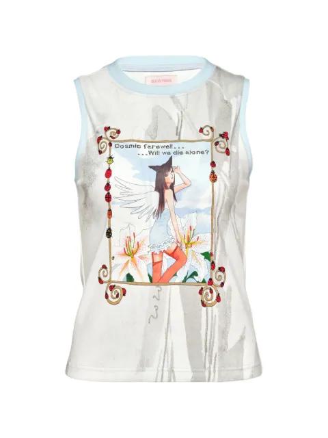 graphic-print sleeveless top by SULTRY VIRGIN