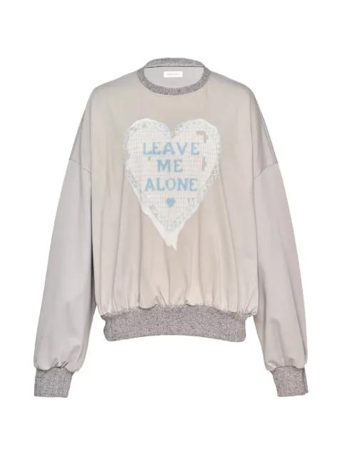 heart-print sweatshirt by SULTRY VIRGIN