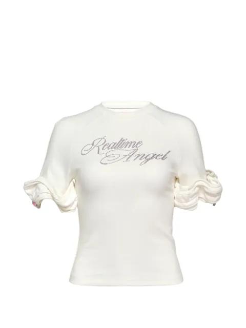 ruffle-cuff T-shirt by SULTRY VIRGIN