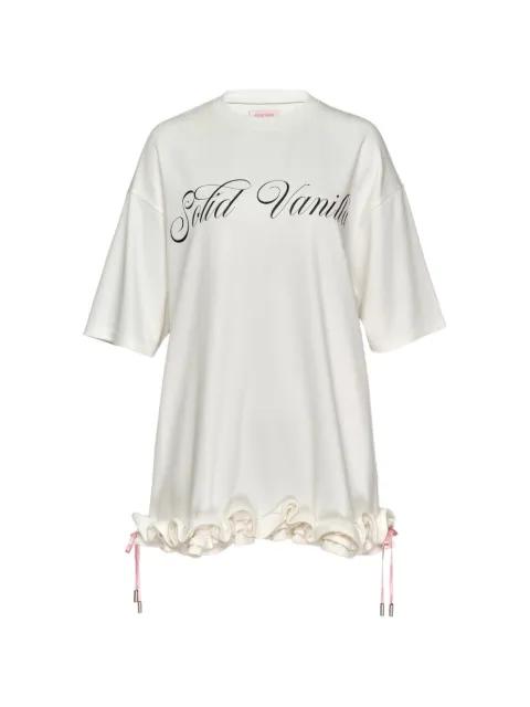 ruffled drawstring T-shirt by SULTRY VIRGIN