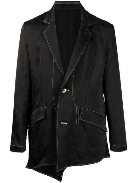 contrast-stitched jacket by SULVAM