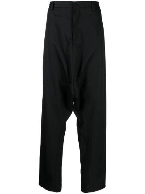 drop-crotch wool trousers by SULVAM