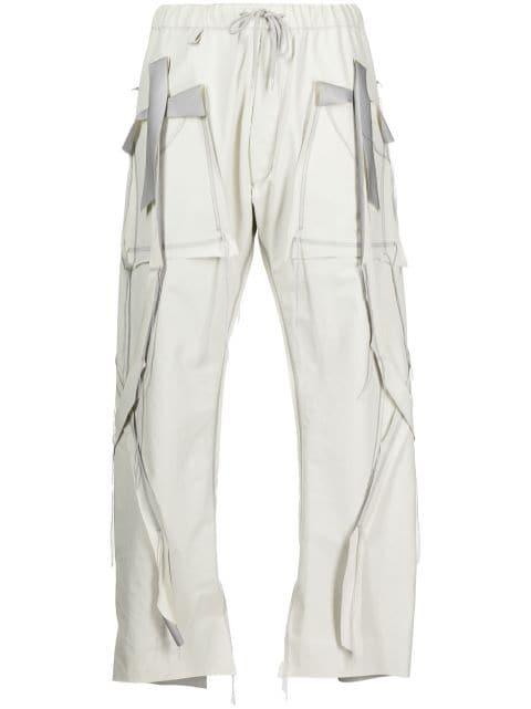 panelled nylon trousers by SULVAM