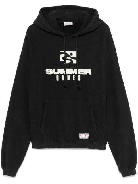 logo-print hoodie by SUMMER GAMES