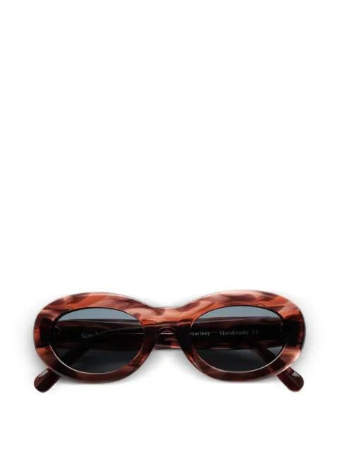 Courtney oval-frame sunglasses by SUN BUDDIES