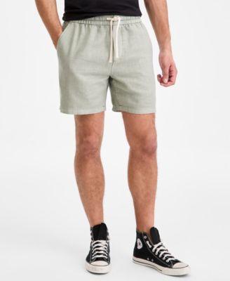 Men's Chase Regular-Fit 6" Linen Blend Shorts by SUN + STONE