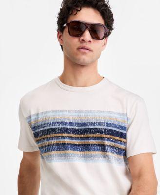 Men's Splatter-Stripe Short-Sleeve T-Shirt by SUN + STONE