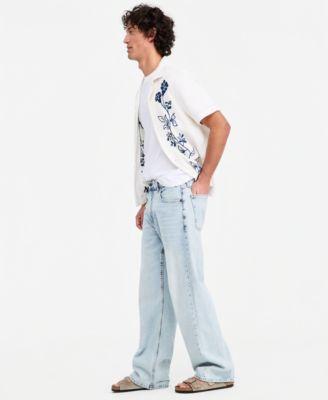 Men's Wave Wash Baggy Jeans by SUN + STONE