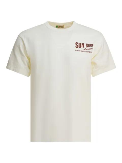 logo-print T-shirt by SUN SURF