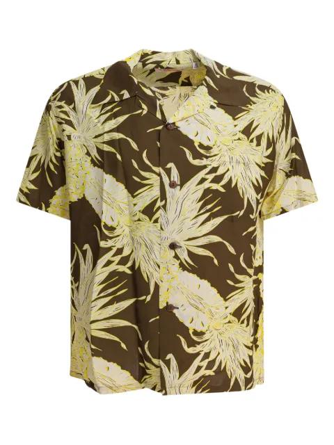 pineapple-print short-sleeve shirt by SUN SURF