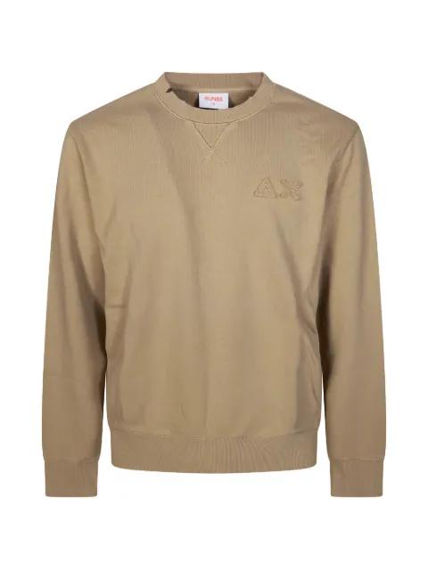 appliqué crew neck sweatshirt by SUN68
