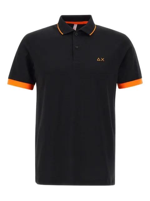 contrast-collared polo shirt by SUN68