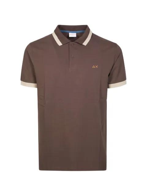 contrast-trim polo shirt by SUN68