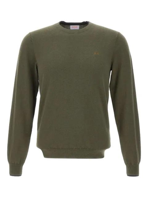 crew-neck embroidered-logo sweater by SUN68