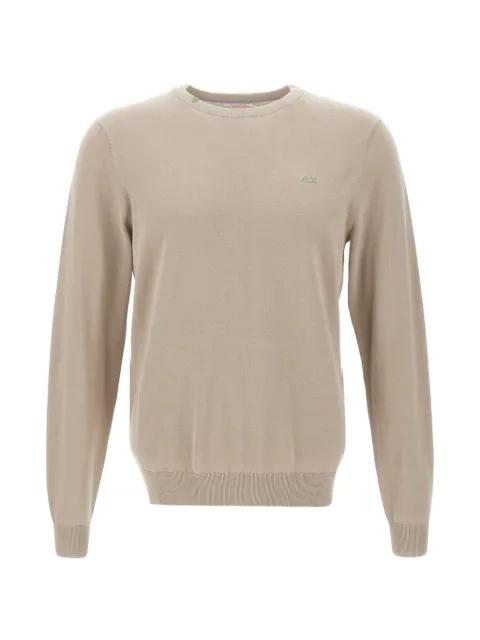 crew neck logo-embroidered sweater by SUN68