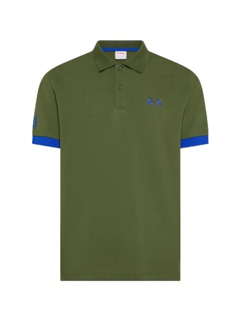 embroidered-logo polo shirt by SUN68