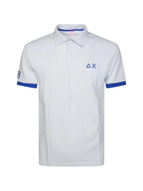 embroidered trim polo shirt by SUN68