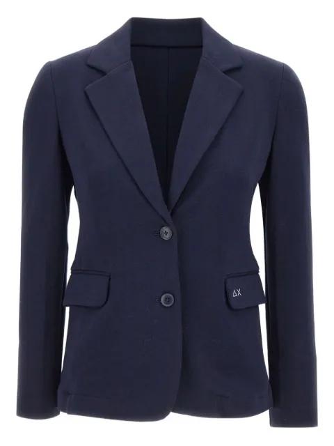 notched-lapels two-button blazer by SUN68