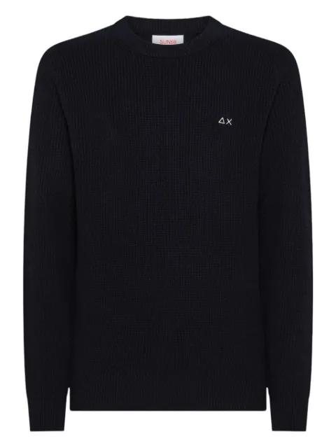ribbed-knit long-sleeve sweater by SUN68