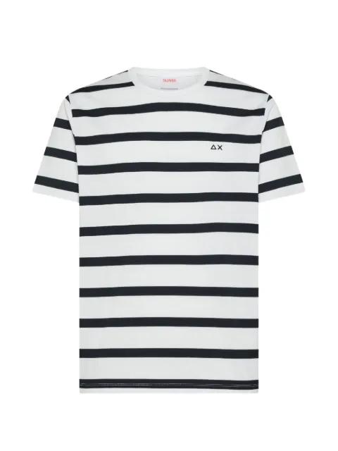 striped crew-neck T-shirt by SUN68