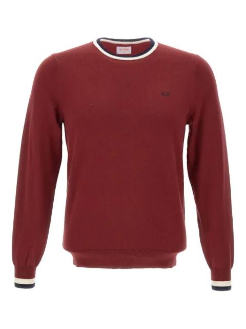 tipped crew-neck sweater by SUN68