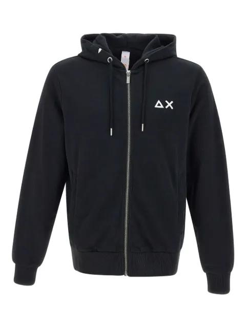 zip-up cotton hoodie by SUN68