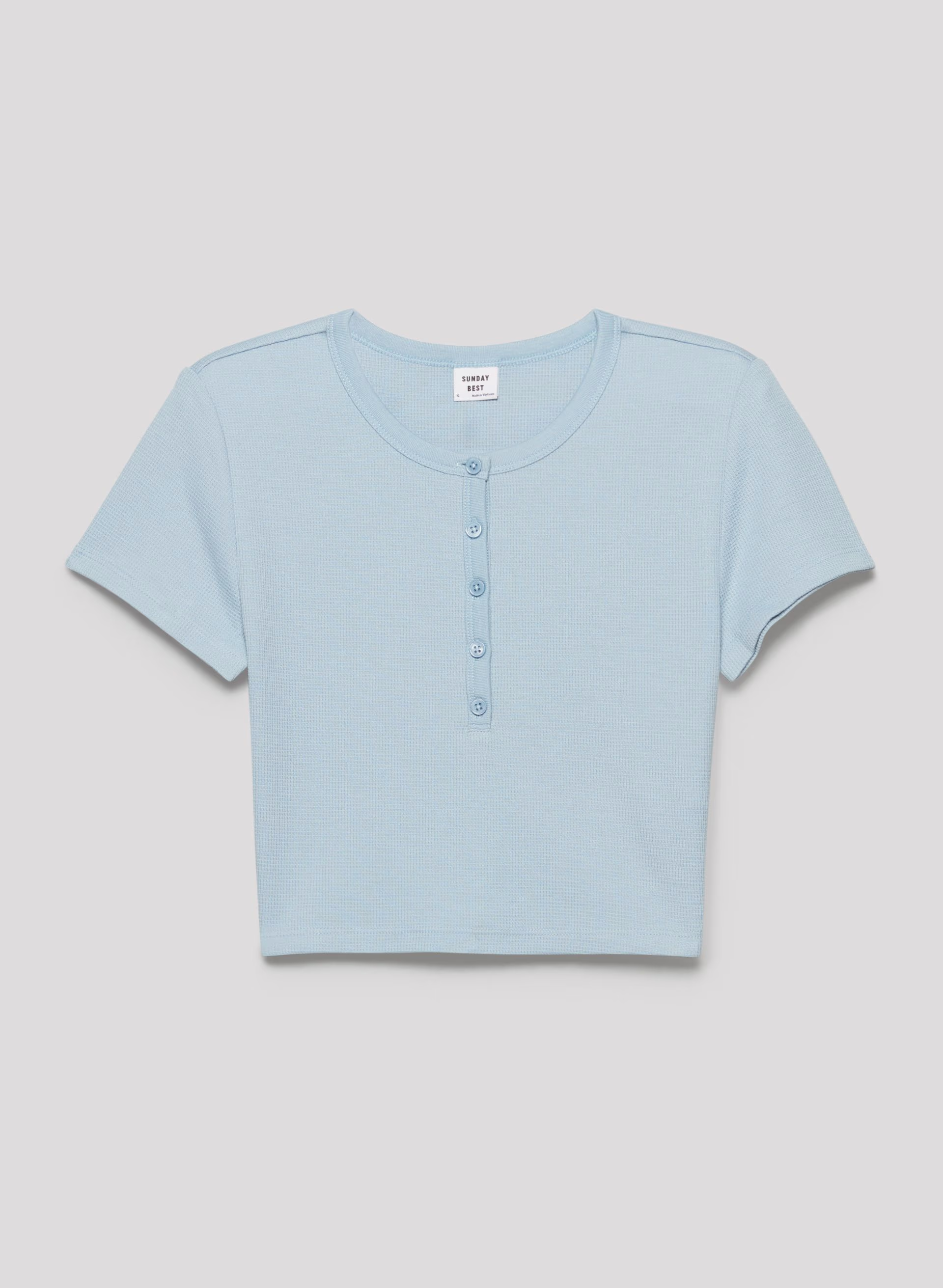 BABY WAFFLE CREW T-SHIRT by SUNDAY BEST