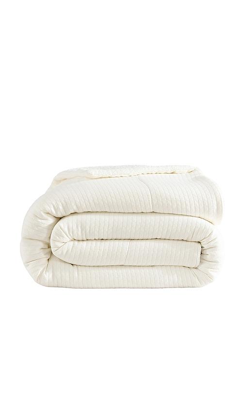 Sunday Citizen Full/Queen Herringbone Snug Coverlet in Cream by SUNDAY CITIZEN