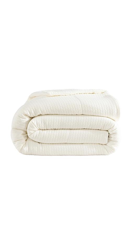 Sunday Citizen King/Cal King Herringbone Snug Coverlet in Cream by SUNDAY CITIZEN
