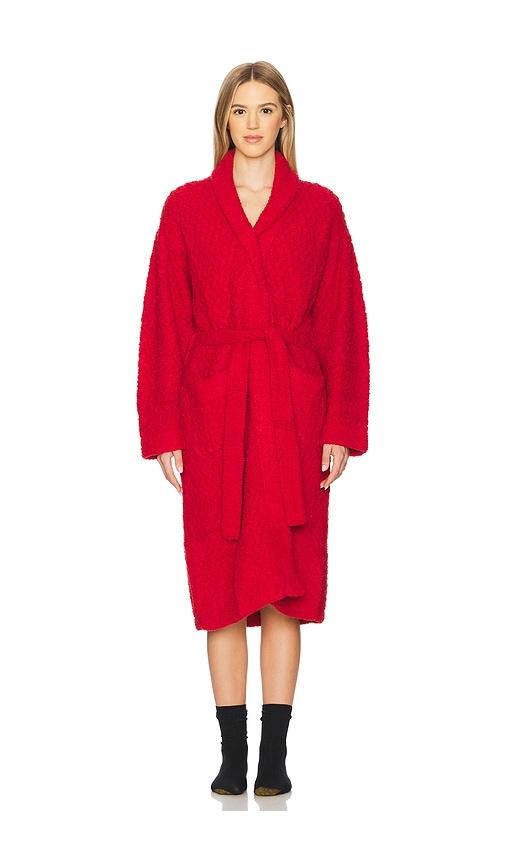 Sunday Citizen Snug Waffle Robe in Red by SUNDAY CITIZEN