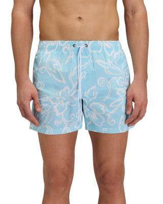 5" Floral Rainbow Stripe Board Shorts by SUNDEK