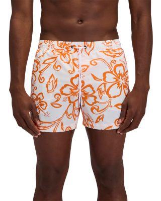 5" Floral Rainbow Stripe Board Shorts by SUNDEK